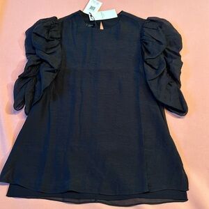 New TED BAKER Lined Top. Black.  Fits Loose. Size 0.